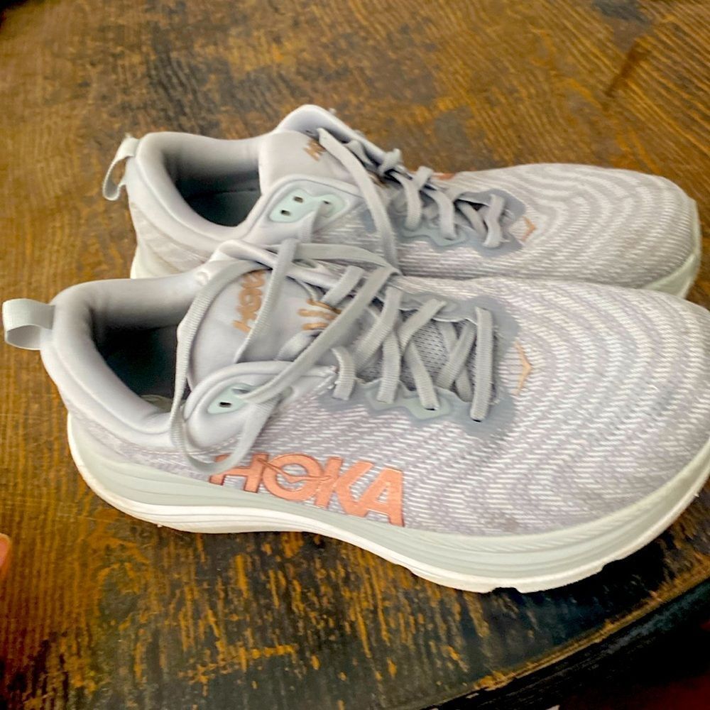 Hoka One One Gaviota 5 Wide Shoes Womens Size 9D Gray Running Stability Sz 11